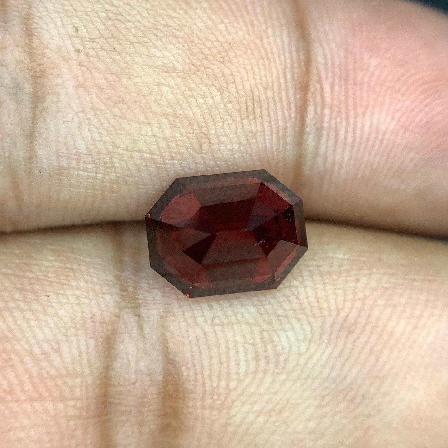 4.40 Cts Beautiful Natural Rhodolite Garnet Emerald Cut Tanzania Loose Gemstones